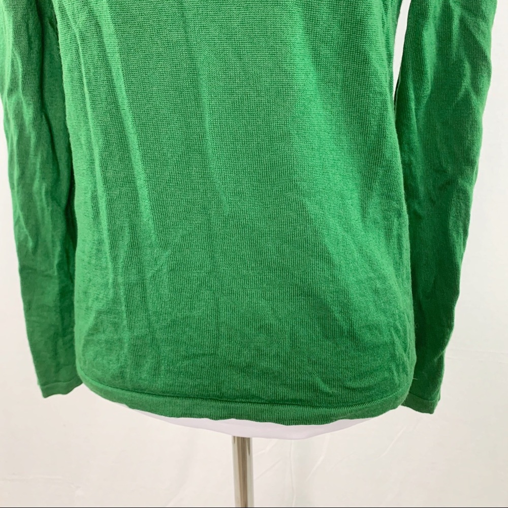 Pendleton green v-neck merino wool sweater - Picture 3 of 12
